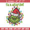 I'm A Mean One Grinch Embroidery design, Grinch Christmas Embroidery, Grinch design, Embroidery File, Digital download..jpg