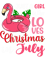 Just A Girl Who Loves Christmas In July Flamingo Float Women.png