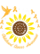 Sunflower Hummingbird Childhood Cancer Awareness Ribbon.png