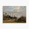Vintage Landscape Art Print, Windmill Painting, Farmhouse Decor, Cottagecore Art.jpg