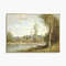 Vintage Landscape Art Print, Riverside Oil Painting, Farmhouse Decor, Cottagecore Art.jpg