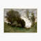 Vintage Landscape Art Print, Riverside Oil Painting, Farmhouse Decor, Countryside Painting.jpg