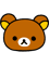 Rilakkuma cute bear head .png