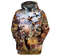 Personalized Hunting Animals Hunting Deer Hunter - 3D Printed Pullover Hoodie