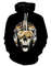 All Season Skull Biker Skull Hoodie 3D, Personalized All Over Print Hoodie 3D