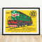 Green Locomotive - Matchbox Print - Aesthetic Wall Art - Vintage Art - Matchbox Wall Poster - Vintage Poster Print.jpg