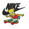 Simpson funny Nike Embroidery design, Simpson cartoon Embroidery, Nike design, Embroidery file, Instant download..jpg