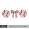 Baseball ball embroidery design