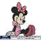 minnie mouse pink embroidery