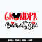 Mickey grandpa of the birthday girl disney Svg