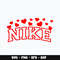 Heart Valentine Nike Svg