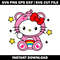 Hello Kitty Care Bear svg