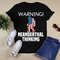 American Flag Warning Neanderthal Thinking Shirt.png