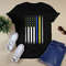 Blue & Yellow Ribbon Flag Down Syndrome Awareness Men Women Shirt .png