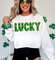 Lucky  St Patricks Day Faux Glitter Sequin Png, Lucky Sublimation, St patricks day png, Lucky Disco Faux Embroidery Sequins, lucky, png.jpg
