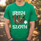 Funny St Patricks Day Sloth Shirt Irish Sloth T-Shirt Kids .jpg