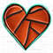 Basketball heart png, basketball sublimation design png, heart png, sports heart png, basketball love design,sports sublimation png download 1.jpg
