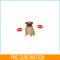 VLT21102347-Pug And Kisses PNG, Animal Valentine PNG, Valentine Holidays PNG.png