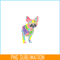 HL16102315-Colorful French Bulldog PNG, Frenchie Art PNG, Dog Lover PNG.png