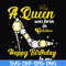 BD0022-A queen was born in October svg, birthday svg, queens birthday svg, queen svg, png, dxf, eps digital file BD0022.jpg