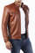 Men's Casual Signature Diamond Lambskin Leather Jacket-Tan_1.jpg