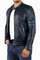 Cafe Racer Genuine Lambskin Leather Jacket-Blue_1.jpg