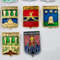 4 Vintage pin badge set Coats of arms of cities of the USSR.jpg