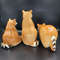 4 Vintage RACCOONS Porcelain Figurines set 3 PCS USSR 1970s.jpg