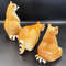 13 Vintage RACCOONS Porcelain Figurines set 3 PCS USSR 1970s.jpg