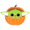 Baby Yoda In Pumpkin Happy Halloween Party SVG.png