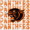 Panthers Distressed Mascot, Orange, Design PNG, Digital Download.jpg