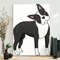 Dog Portrait Canvas - Dapper Boston Terrier - Dog Painting Posters - Canvas Print - Dog Wall Art Canvas - Furlidays.jpg