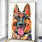 Dog Portrait Canvas - German Shepherd Pet Portrait Canvas Print - Dog Wall Art Canvas - Dog Poster Printing - Furlidays.jpg
