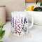Pressed Flowers Mug, Boho Wildflowers Coffee Mug, Watercolor Floral Nature Mug, Flower Garden Lover Gift, Lavender Flowe.jpg