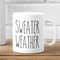 Rae Dunn Inspired Sweater Weather Mug, Thanksgiving mug, Fall Coffee Mug Gifts, Rae-dunn Inspired Mugs, Thanksgiving Cof.jpg