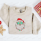 Embroidered Retro Santa Sweatshirt, Santa with Sunglasses Sweatshirt For Family.jpg