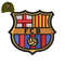 FC Barcelona 3d puff Embroidery logo for cap..jpg