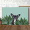 Dog Landscape Canvas - French Bulldog Between Agave Leaves - Canvas Print - Dog Wall Art Canvas - Furlidays.jpg