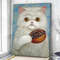 Cat Portrait Canvas - White Cat - Cats Canvas Print - Cat Wall Art Canvas - Furlidays.jpg