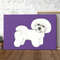 Dog Landscape Canvas - Bichon Frise Dog On Ultraviolet - Canvas Print - Dog Wall Art Canvas - Dog Canvas Print - Furlidays.jpg
