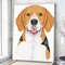 Dog Portrait Canvas - Beagle Portrait Canvas Print - Dog Canvas Art - Dog Wall Art Canvas - Furlidays.jpg