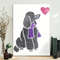 Dog Portrait Canvas - Watercolour Standard Poodle - Canvas Print - Dog Wall Art Canvas - Dog Painting Posters - Furlidays.jpg