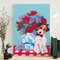 Portrait Canvas - Chinoiserie Vase And Jack Russell - Canvas Print - Dog Wall Art Canvas - Dog Canvas - Furlidays.jpg