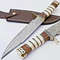 Custom Handmade Damascus steel COLUMBIA Fixed Blade Bowie Knife Camping Hunting (3).jpg