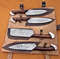 Custom Handforged Damascus steel Chef Knives set BBQ Knife set Gift for Himher (2).jpg