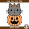 Cat In Halloween Pumpkin Svg, Funny Halloween Svg.jpg