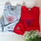 EMBROIDERED Heart Spider Sweatshirt, Matching Valentine's Day Embroidered Crewneck, Couples Shirt, Valentine's Gifts for Boyfriend.jpg