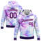 TIE DYE PURPLE-PINK 3D PATTERN DESIGN SPORTS Hoodie 3D, Personal All Over Print Hoodie Unisex