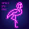 Neon glowing pink flamingo2.jpg