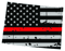 Distressed Thin Red Line Colorado State Shaped Subdued US Flag Sticker Self Adhesive Vinyl fire CO - C3783.png